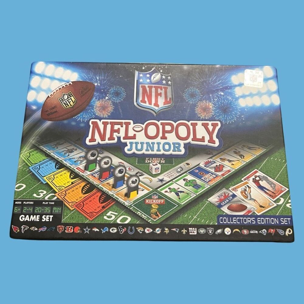 Masterpiece NFL-Opoly Junior Board Game Collector's Edition Set
